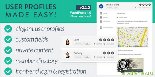 User Profiles Made Easy v2.1.0 - WordPress Plugin