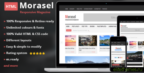 Morasel - Responsive News and Magazine HTML