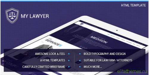 MyLawyer Lawyer Attorney HTML Template FULL