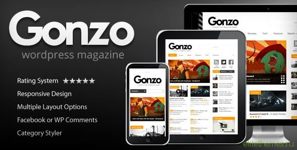 Gonzo v1.9.7 - Themeforest Clean, Responsive WP Magazine