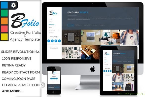 BFolio - Creativemarket Creative Portfolio & Agency