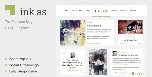 Inkas - The Personal Blog HTML Template