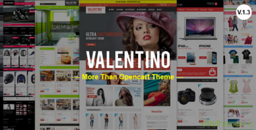 Valentino v1.3 Premium Opencart Theme 1.5.6x