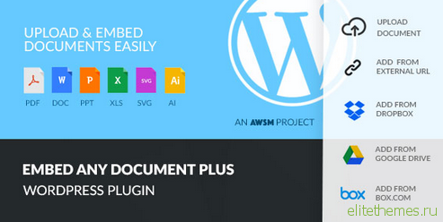 Embed Any Document Plus v1.1 - WordPress Plugin