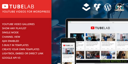 Tubelab v1.0 YouTube plugin for WordPress