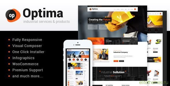 Optima - Themeforest Industrial WordPress Theme
