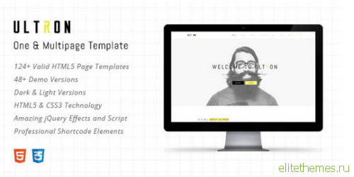 Ultron - Responsive One & Multi Page HTML Template FULL