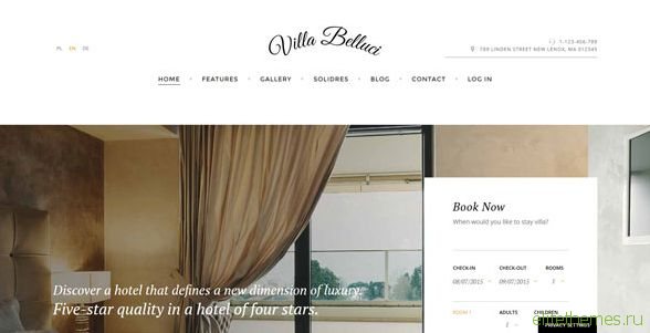 Villa Bellucci - GavickPro Joomla Hotel Template