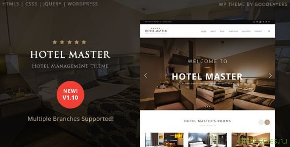 Hotel Master v1.11 - Hotel Booking WordPress Theme