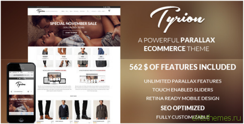 Tyrion v1.6.2 – Flexible Parallax e-Commerce Theme