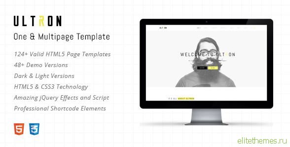 Ultron - Responsive One & Multi Page HTML Template