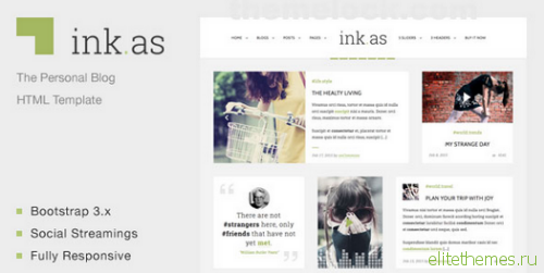 Inkas - The Personal Blog HTML Template FULL