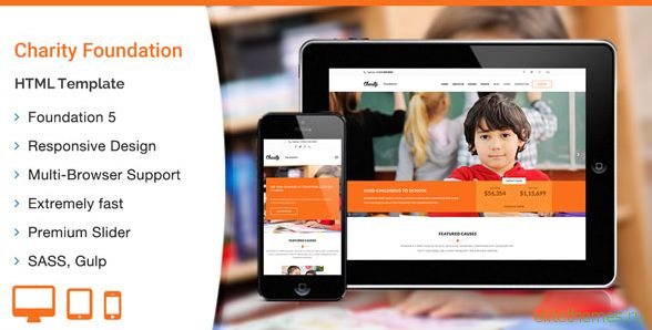 Charity Foundation - Themeforest HTML Template