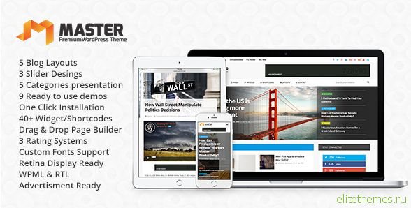 Master - Premium Blog & Magazine WordPress Theme