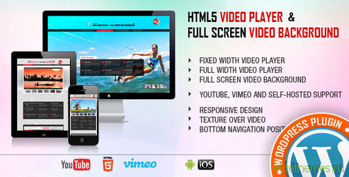Video Player & FullScreen Video Bgd. v1.4 - WP Plugin