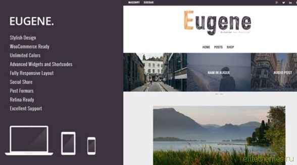 Eugene – Premium WordPress Theme for Blog or Magazine