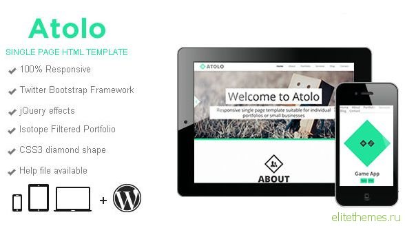 Atolo - Single Page HTML Template