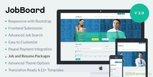 JobBoard - Responsive Job & Resume Market WordPress Theme