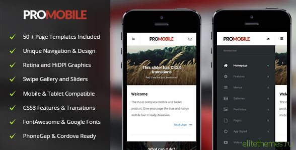 ProMobile | Mobile & Tablet Responsive Template
