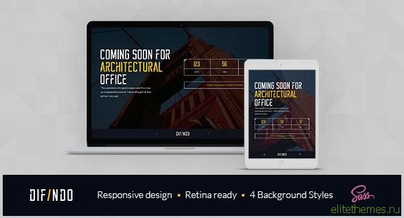 Difindo – Flat & Minimal Coming Soon Template