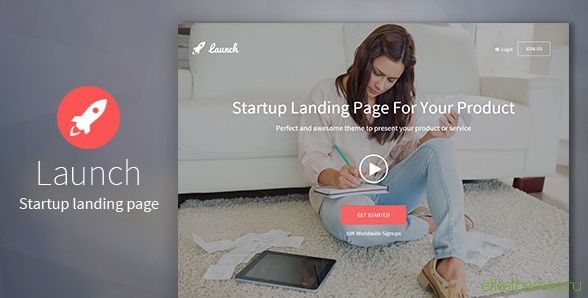 Launch - Startup Landing Page