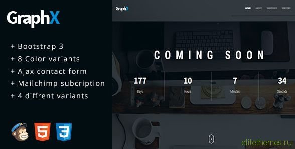 GraphX - Responsive Coming Soon Page Template