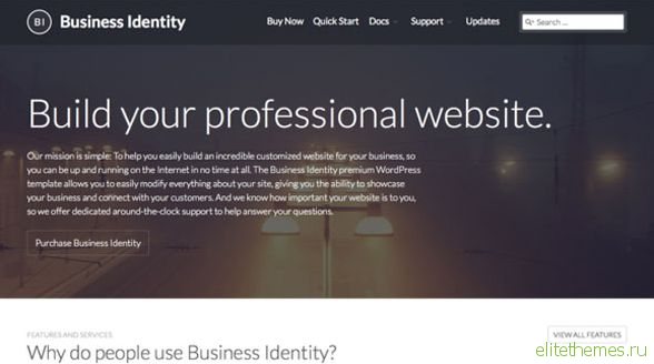 Business Identity WordPress Theme