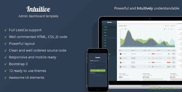 Intuitive - Bootstrap Admin Dashboard Template