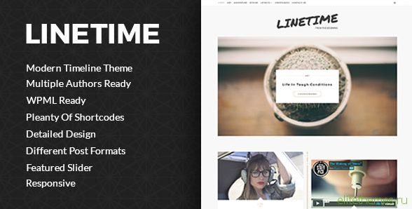 LineTime - Modern Timeline WordPress Blog Theme