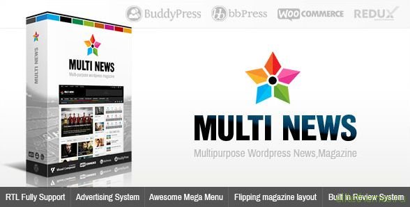 Multinews v2.3.3 - Multi-purpose WordPress News, Magazine