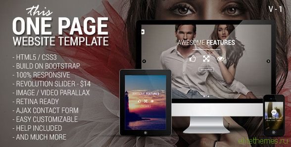 This One - One Page Responsive Website Template