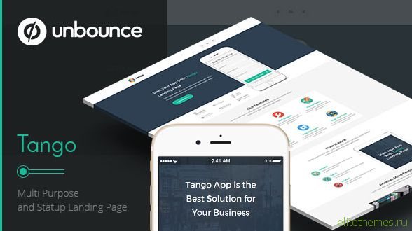 Tango App - Unbounce Landing Page