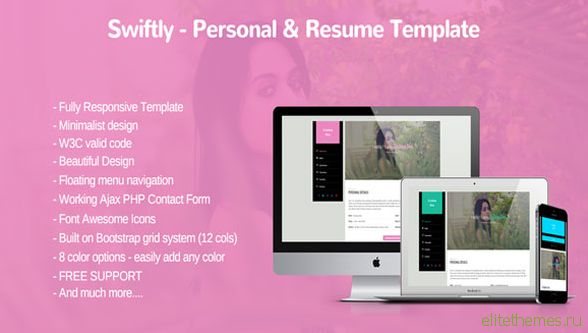 Swiftly - Creativemarket Personal and Resume Template