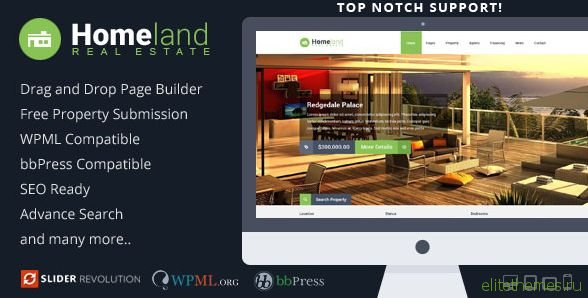 Homeland v2.8.0 - Responsive Real Estate WordPress Theme