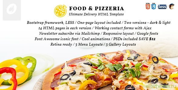 Food & Pizzeria - Ultimate Delivery HTML5 Template