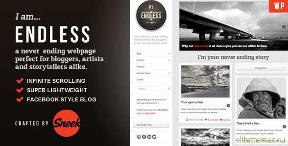 Endless v1.2.5 - Infinite scrolling WordPress Theme