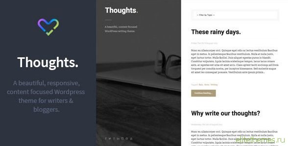Thoughts - Responsive WordPress Blogging Theme