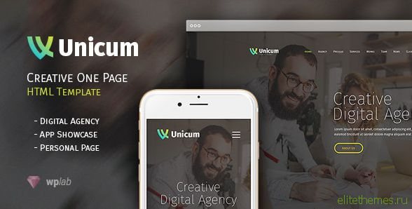 Unicum - One Page Creative HTML Template