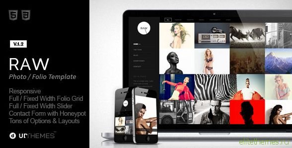 Raw - Responsive Photography HTML5 Template
