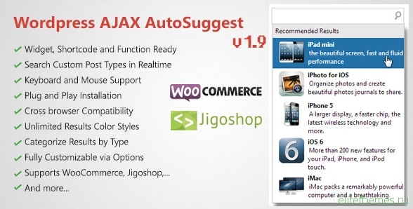 WordPress AJAX Search & AutoSuggest Plugin v1.9.4