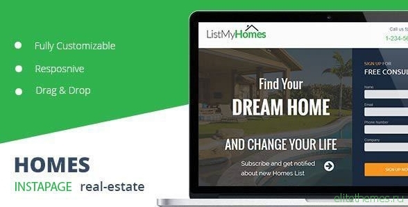 Homes - Realestate Instapage Landing Page