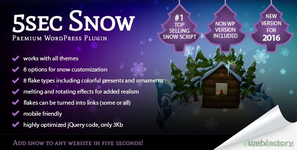 5sec Snow v1.45 - Codecanyon Premium Plugin