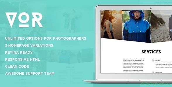 VOR – Clean Photography HTML Template