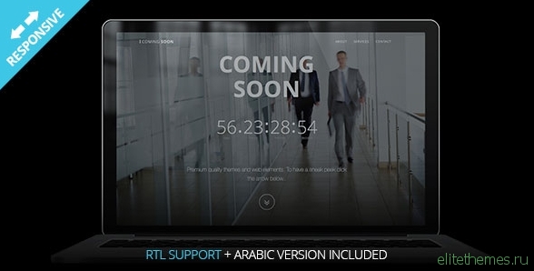 Coming Soon - HTML Responsive Single Page Template