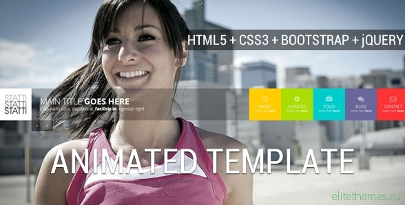 Statti - Responsive Bootstrap Animated Template