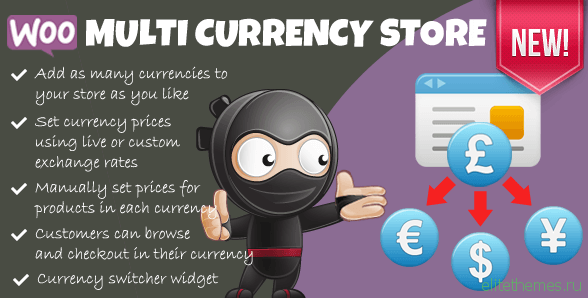 Woocommerce Multi Currency Store v1.2.3