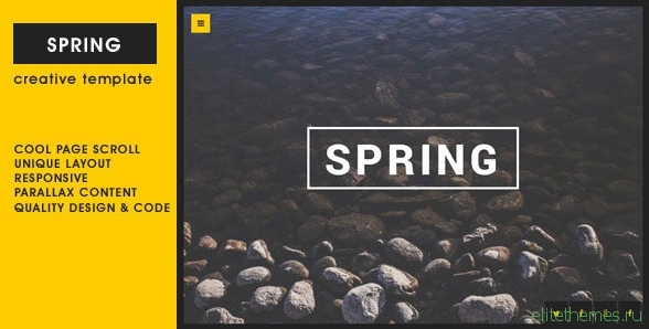 Spring - Creative One Page Template