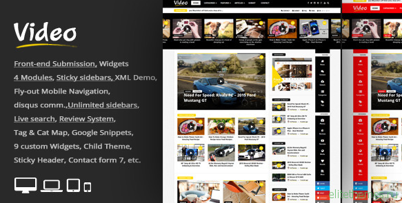 Video News v1.2 - WordPress Magazine / Newspaper Theme