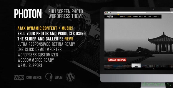 Photon - Fullscreen Photography WordPress Theme