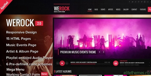 WeRock - Ajax Music Radio Streaming & Event HTML Template